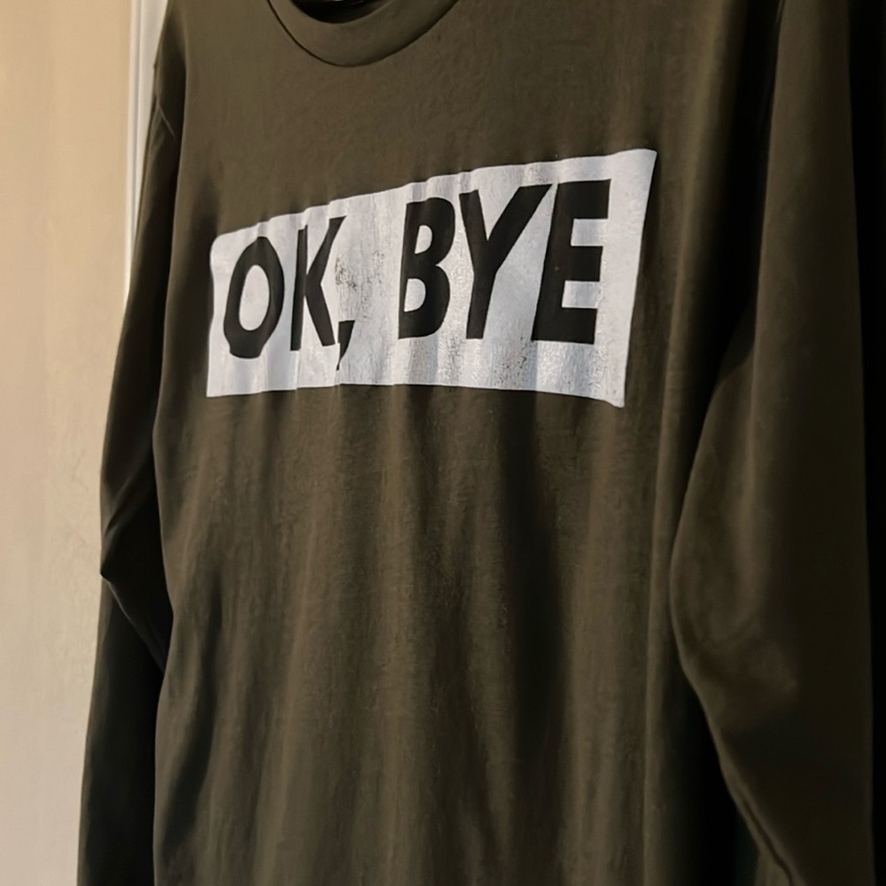 On Fire Brand Dark Olive Green Sassy Cute Long Sleeved Shirt